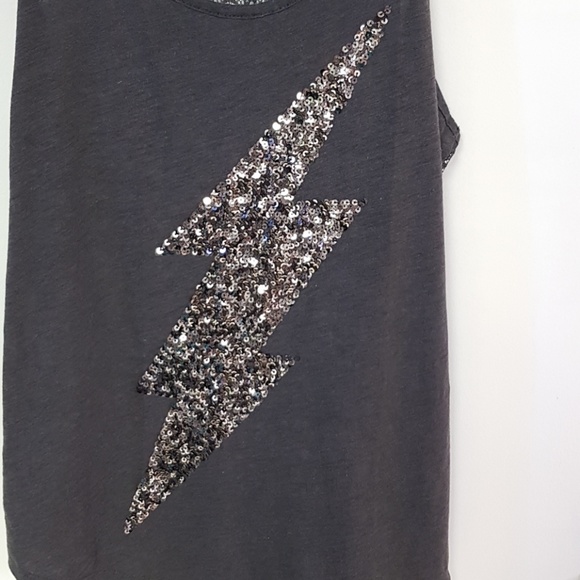 Sequin & Lace Racerback Tank - Picture 2 of 4